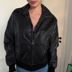 Leather jacket black ASOS like new