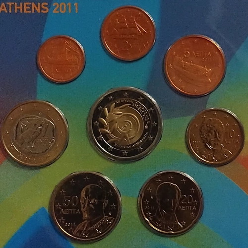 Greece Official Blister 2011 New with Commemorative 2 Euro Paralympic Games