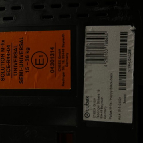 Cyber M-Fix car child seat like new