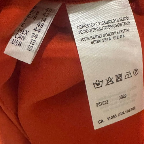 Silk top Apriori like new, size 42, orange