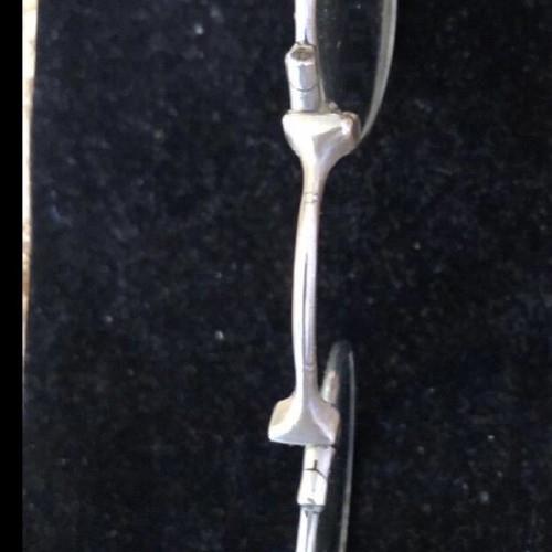 Antique silver-plated hand-held lorgnette used Victorian era English made