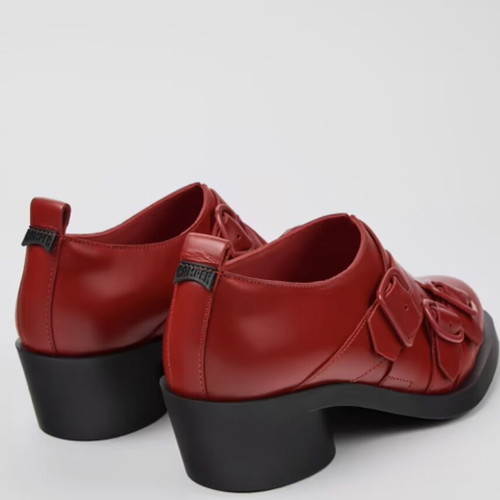 Camper Twins women's red leather shoes like new