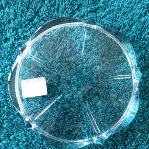 Nachtmann plates new, set of 8, 24% crystal with gift jar