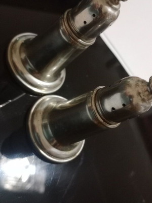 Salt and pepper shakers collectible set of 4 like new Empive Silver Co