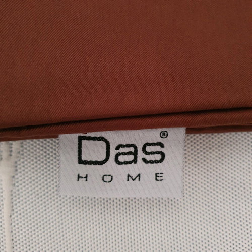 Das Home single bed sheet and duvet cover set cotton satin brown new
