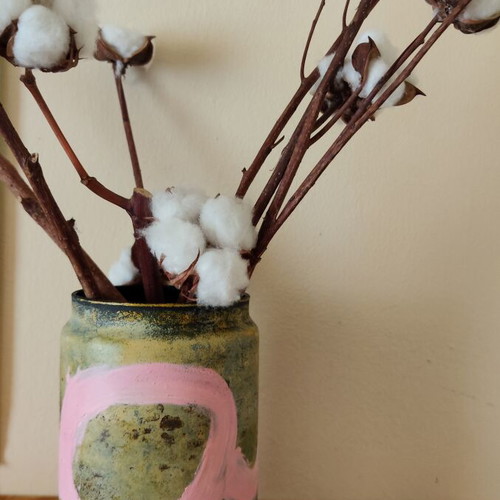 Painted vase 20cm height new