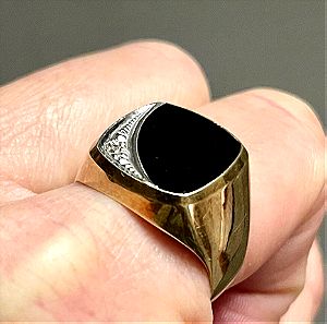 Χρυσό 585, δαχτυλίδι ανδρικό