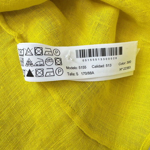 Massimo Dutti linen blouse, size S, yellow