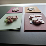 Handmade 3D flower cards with envelopes