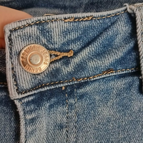 Women's blue jeans, size L, cotton blend
