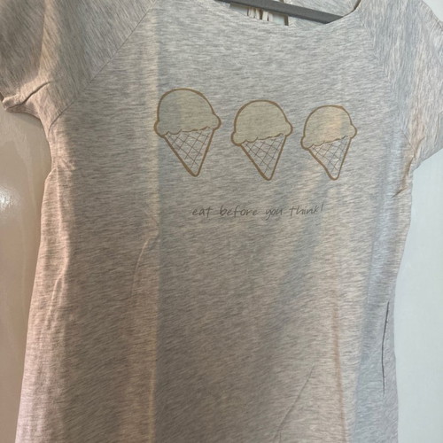 T-shirt size M with print, worn few times