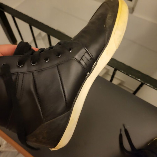 Polo Ralph Lauren Isaak leather sneakers used, size 45, black
