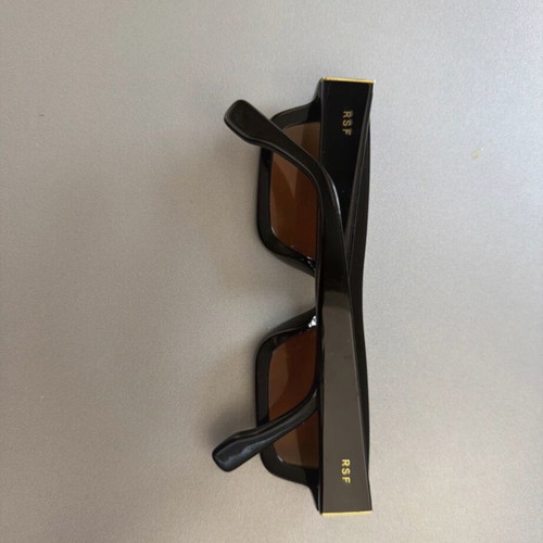 Retrosuperfuture sunglasses like new, black frame and orange lens