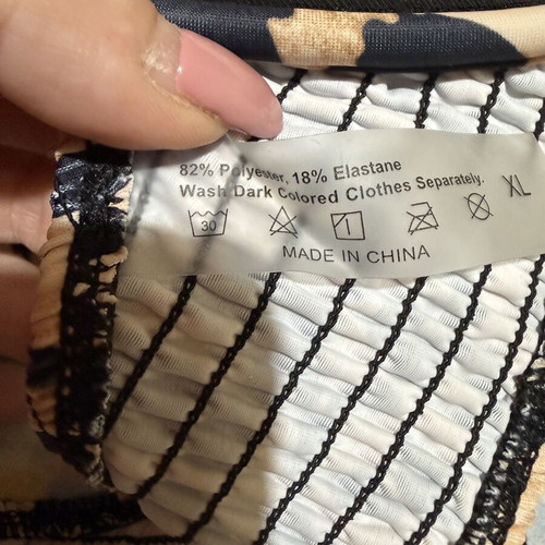 Leopard Print Bikini Set XL like new