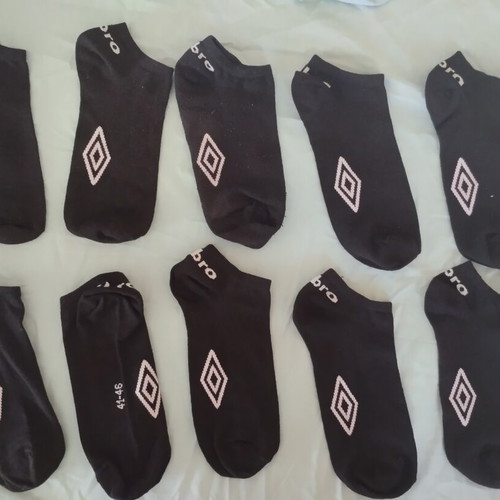 Umbro short socks new, pack of 5, size 41-46, black