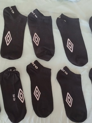 Umbro short socks new, pack of 5, size 41-46, black