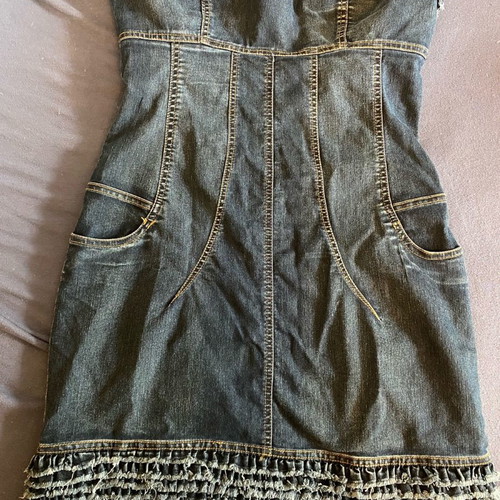 Strapless denim dress worn once