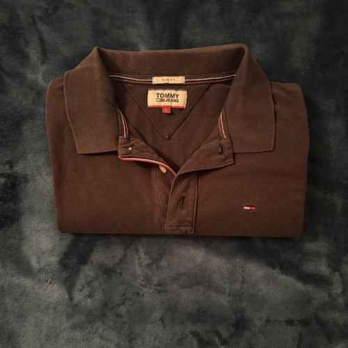Tommy Jeans Polo Slim Fit size L black like new