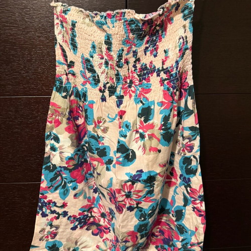 Tally Weill strapless dress floral size XS like new