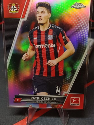 Topps Chrome Bundesliga 2021/22 Patrik Schick Refractor #71 Bayer Leverkusen like new