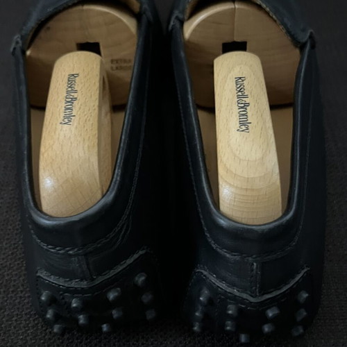 Tod's Gommino Leather Loafers Men's New Black Size 44