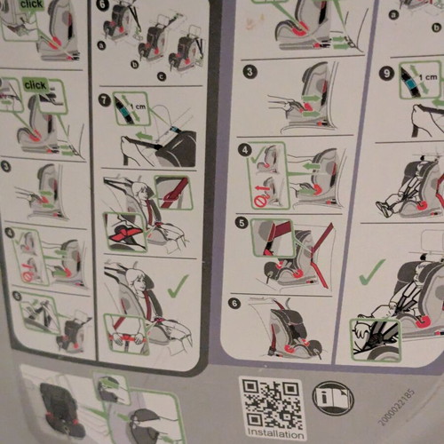 Britax Romer child car seat used, group 1+2 and 2+3 (9-36 Kg)