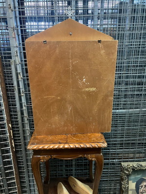 Wooden icon stand used with wear