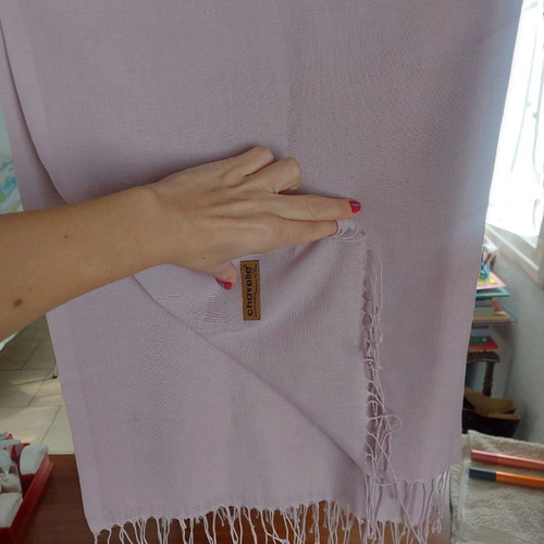 Pashmina used from Turkey in soft pink color