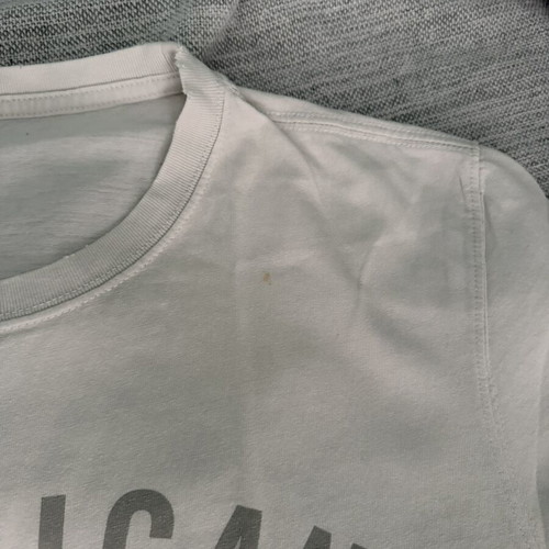 American Eagle short sleeve T-shirt, white and gray, size L