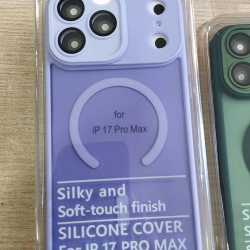MagSafe Cases for iPhone 17 Pro Max semi-transparent new with colored edges