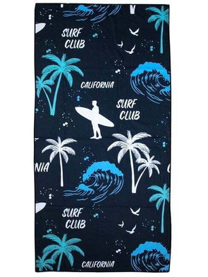 Πετσέτα θαλάσσης Surf μπλε 75x150cm καινούργιο