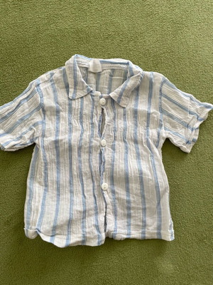 Striped shirt 12-18 months used, 100% cotton Greek made