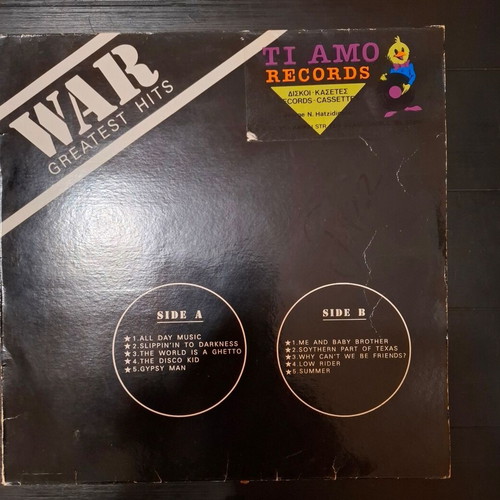 War Greatest Hits LP used, funk soul