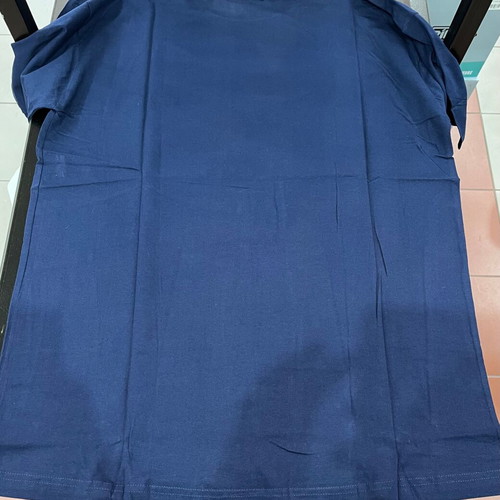 T-shirt L new dark blue cotton