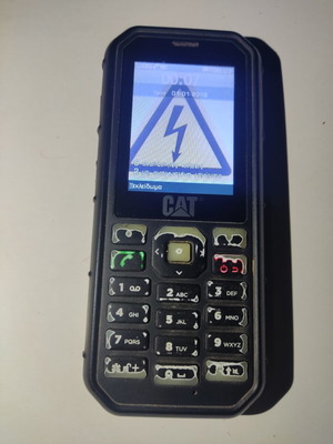 Caterpillar Cat B26 phone used, black, with charger