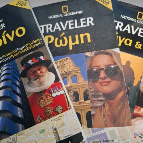 National Geographic Traveler travel guides Prague, Rome, London new