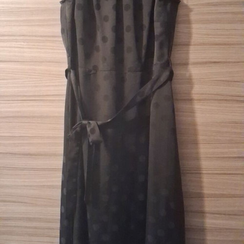 M&Co black long dress size UK 20 like new with fabric belt