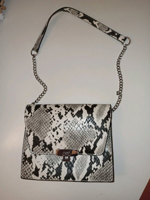 Zebre women's bag small like new with silver details