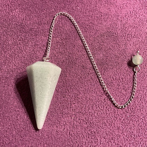 Pendulum made of authentic Aventurine stone