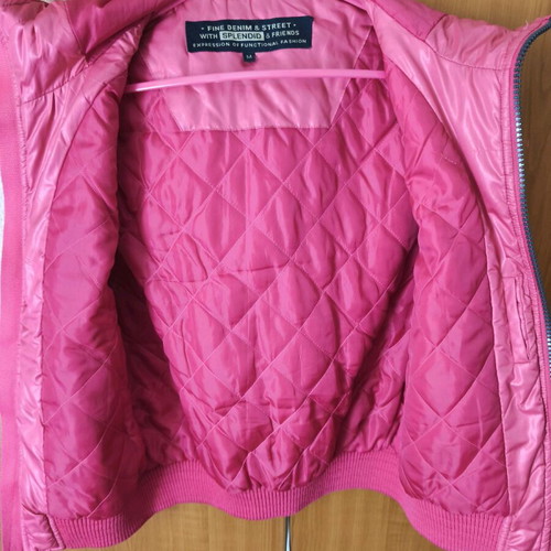 Splendid sleeveless puffer vest like new, pink, size M