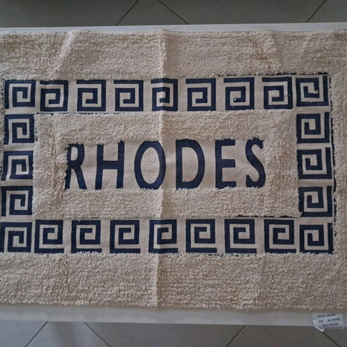 Bath rug new 80x50cm with 2 rose snow globes