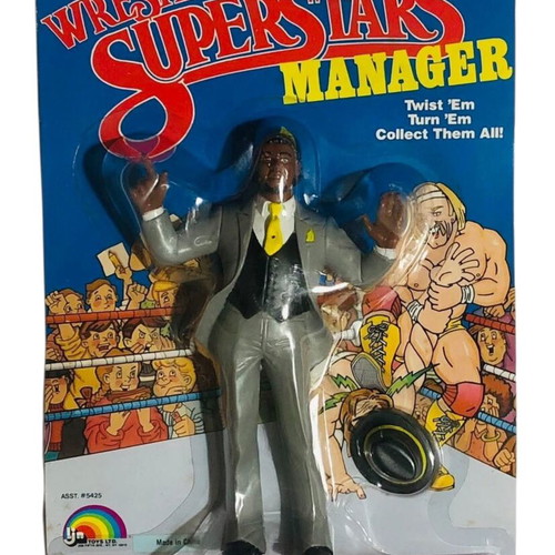 Vintage LJN Wrestling Superstars Manager Slick figure new, sealed card