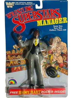 Vintage LJN Wrestling Superstars Manager Slick figure new, sealed card