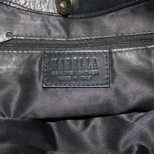 Marella leather handbag like new, black and brown