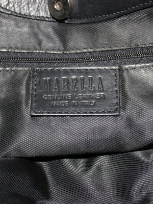 Marella leather handbag like new, black and brown