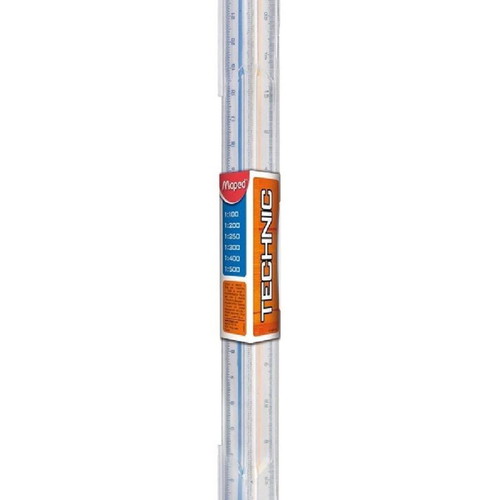 Maped Technic scale ruler 1:100 to 1:500 in plastic case