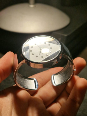 Women's watch used, stainless steel, without battery