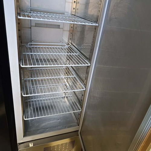 Professional stainless steel upright freezer 0.60m width x 2.00m height x 0.63m depth