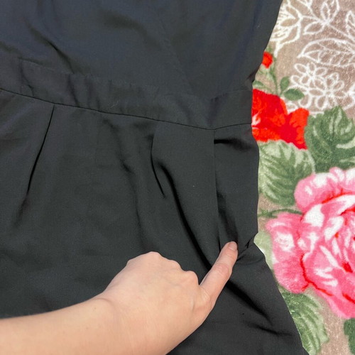 Bebe black summer romper like new, size S