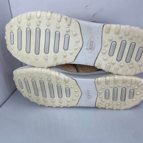 Tod's leather sneakers used, size 38.5, multicolor